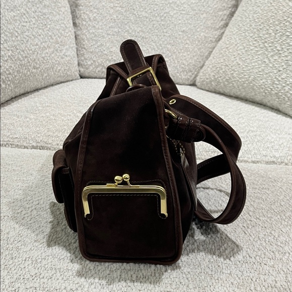 Coach Dark Brown Leather Bag - Picture 6 of 13